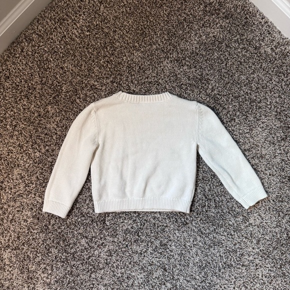 Carter’s Toddler Knit Christmas sweater - ivory, EUC - Picture 4 of 4